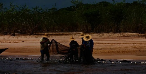 Pessoas andando de elefante na areia em frente a água

Descrição gerada automaticamente