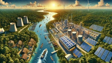 Industria sustentavel Amazonia PIM ZFM foto DALL E IA