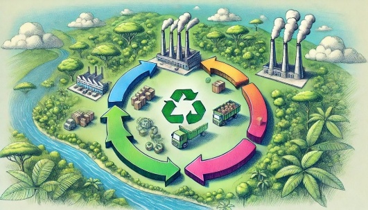 Logistica reversa economia circular polo indusrial de manaus pim zfm foto ia dall e 2 2